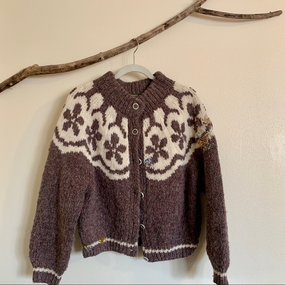 Vintage Wool Fair Isle Cardigan - Picture 1 of 5